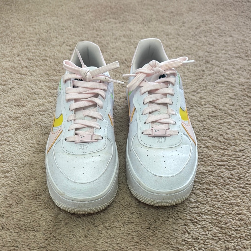 Nike Women's Sneakers - White, Yellow, Pink